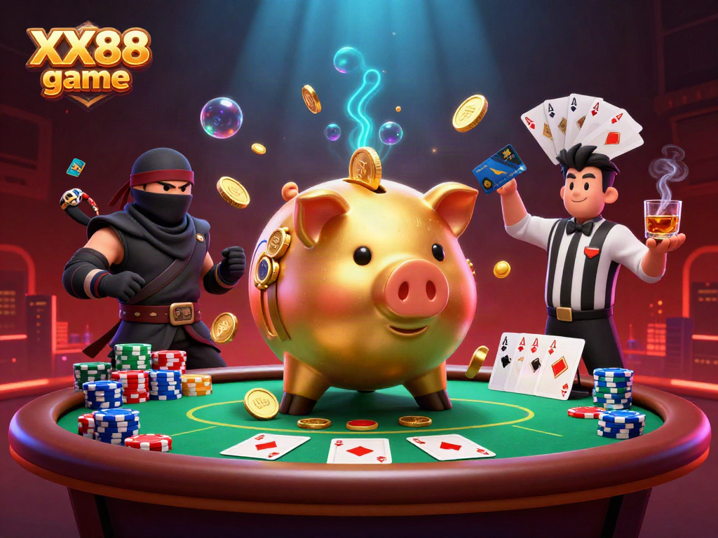 Engage with the exciting XX88 game featuring dynamic casino characters and rich gaming elements.