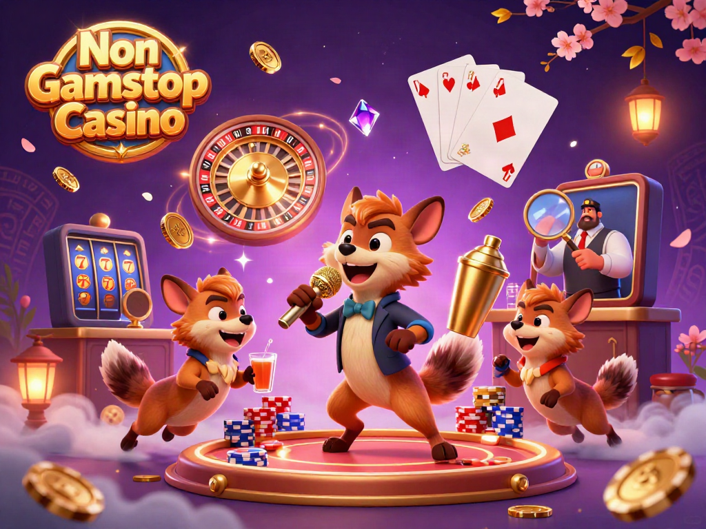 Experience the thrill of gambling at Non Gamstop Casino with hyenas in a dynamic comedy scene.