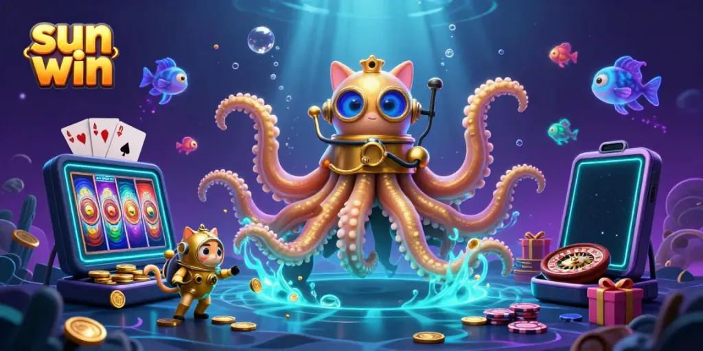 Play interactive casino games with sun win while exploring a treasure-filled ocean