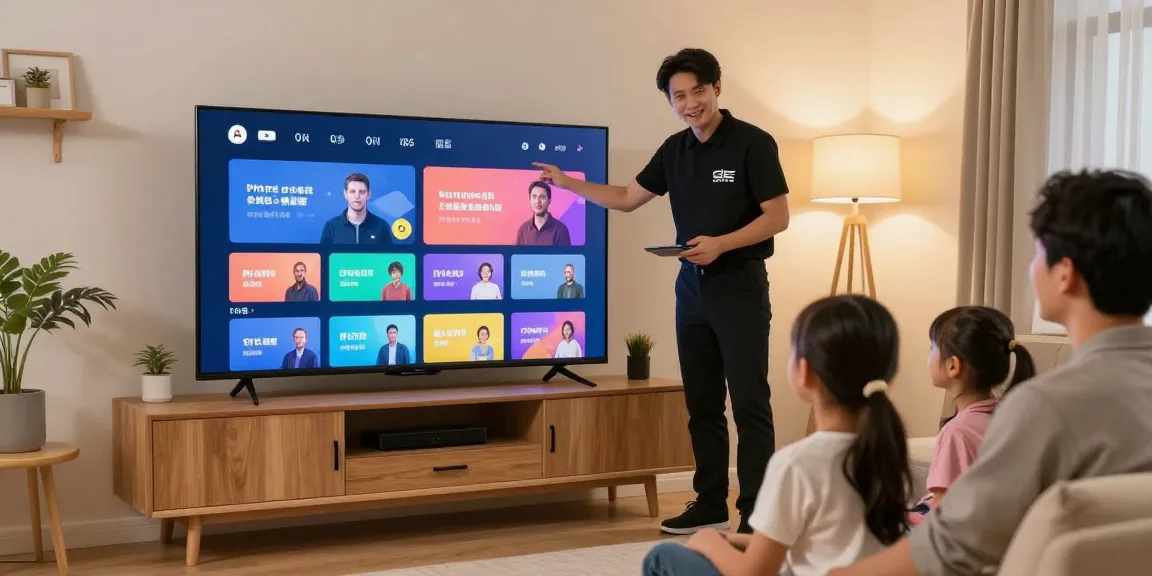 Professional technician providing trusted British IPTV services in a community-focused setting.